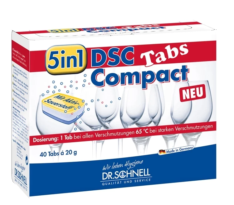 Dr. Schnell Tabs f. Haushaltsspülmaschinen DSC Compact-Tabs (1 Packung = 40 Stück)
