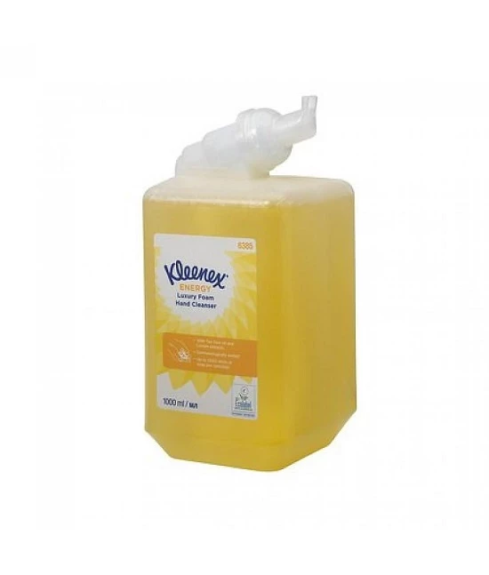 Kimberly Clark KLEENEX® Luxuriöse Duftschaumseife "Energy", Gelb, ( 1 Karton = 6x1L Kartuschen )