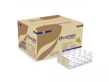 EcoNatural Papierhandtücher Z, 2 lagig, 22,5x24 cm - 3000 Blatt im Karton